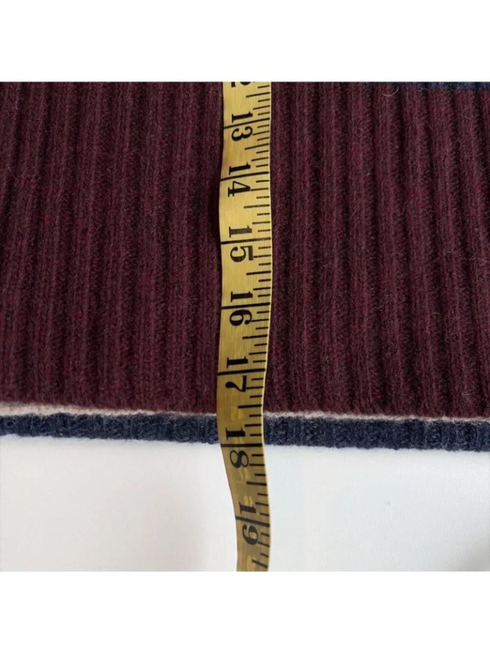 Vintage Y2K Old Navy Lambswool Scarf Striped Multicolor Ribbed Unisex 10X70